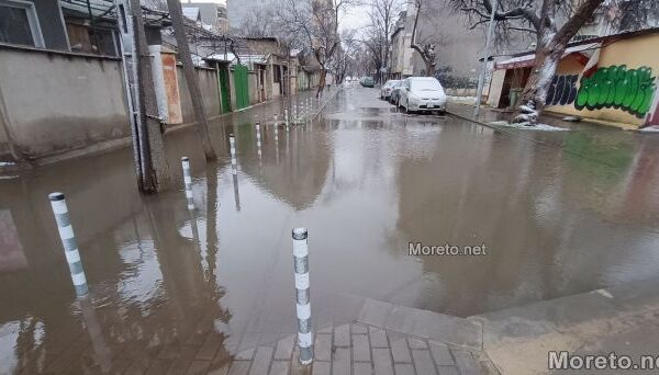 Буря и наводнения: Паднали дървета и блокирани улици в града.
