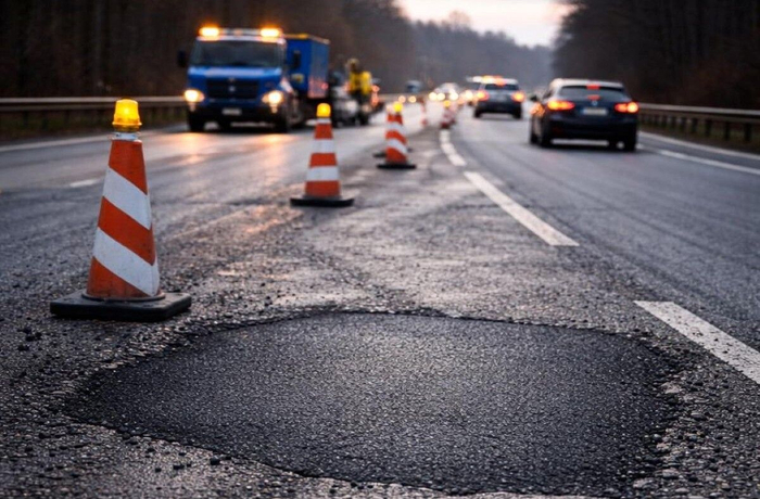 Капан на „Хемус“ към Варна – разбит асфалт създава риск за колите