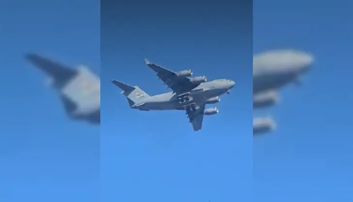Военнотранспортен самолет C-17 кацна в Бургас, няма информация за мисията му