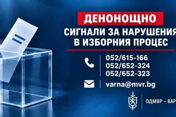 Варна открива денонощни телефони за сигнали за изборни нарушения